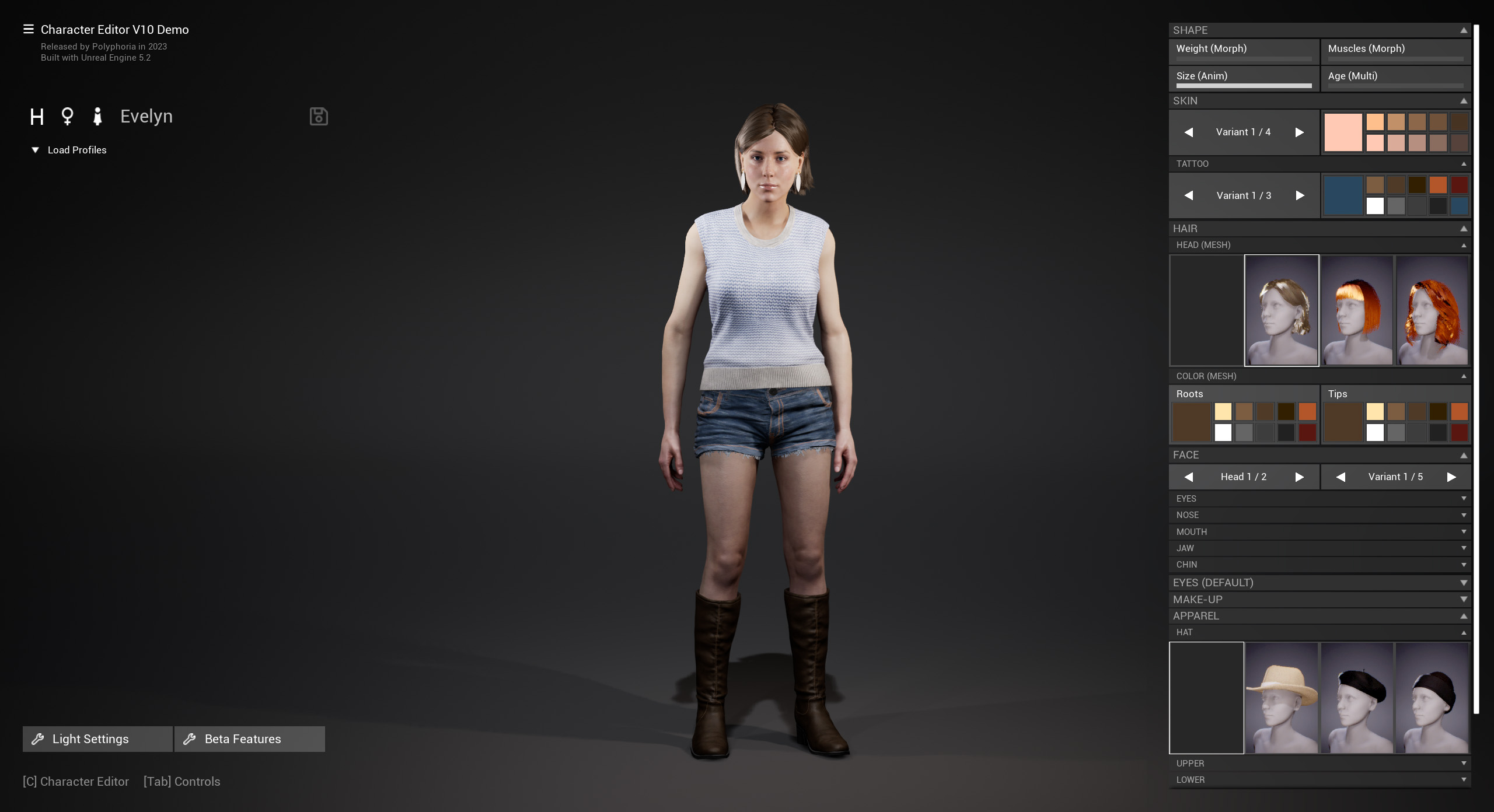 Standalone Demo | Character Editor Documentation